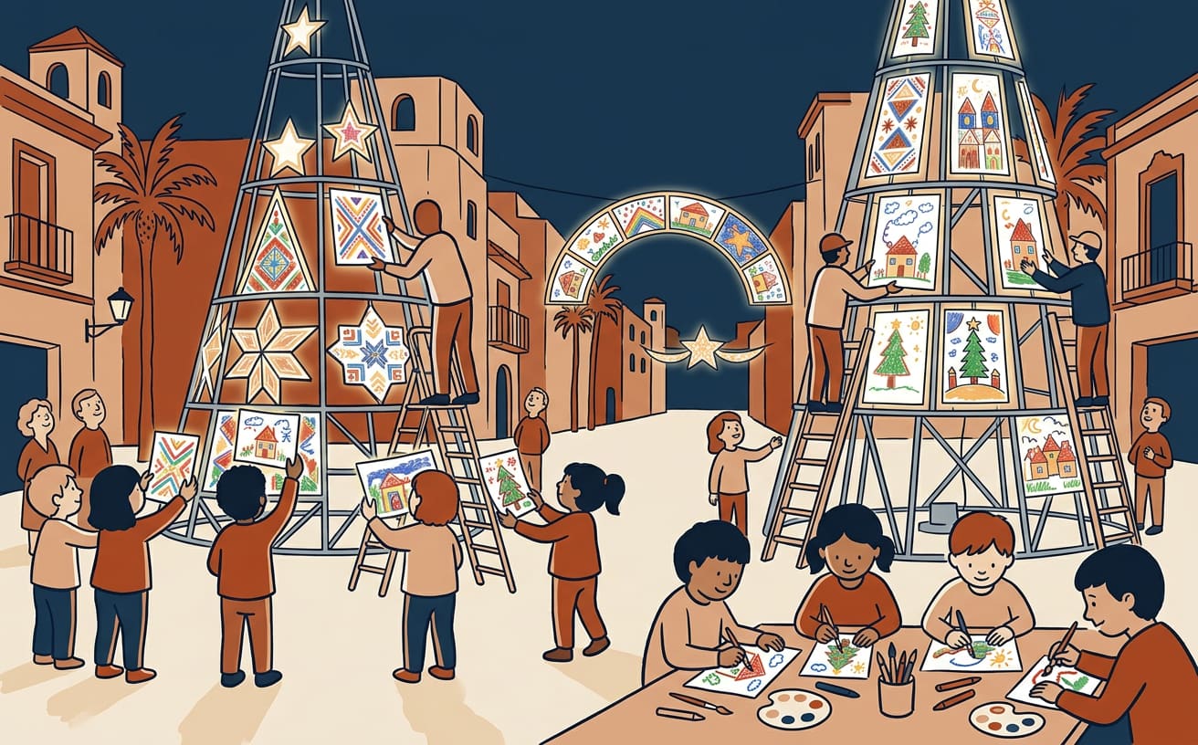Torrevieja to feature schoolchildren’s drawings in its 2026 Christmas lights