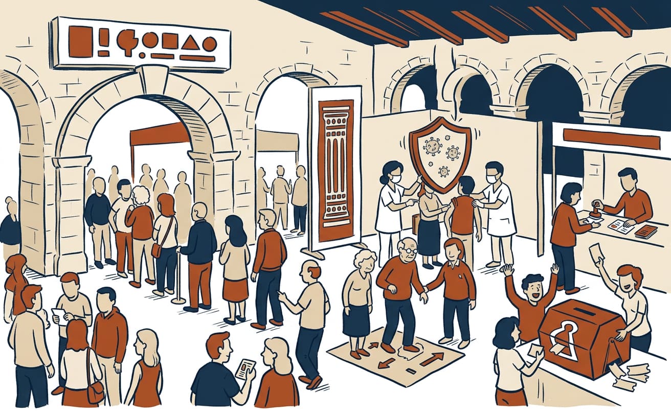Orihuela vacuna contra la gripe y la COVID-19 en la Feria de la Salud de La Lonja