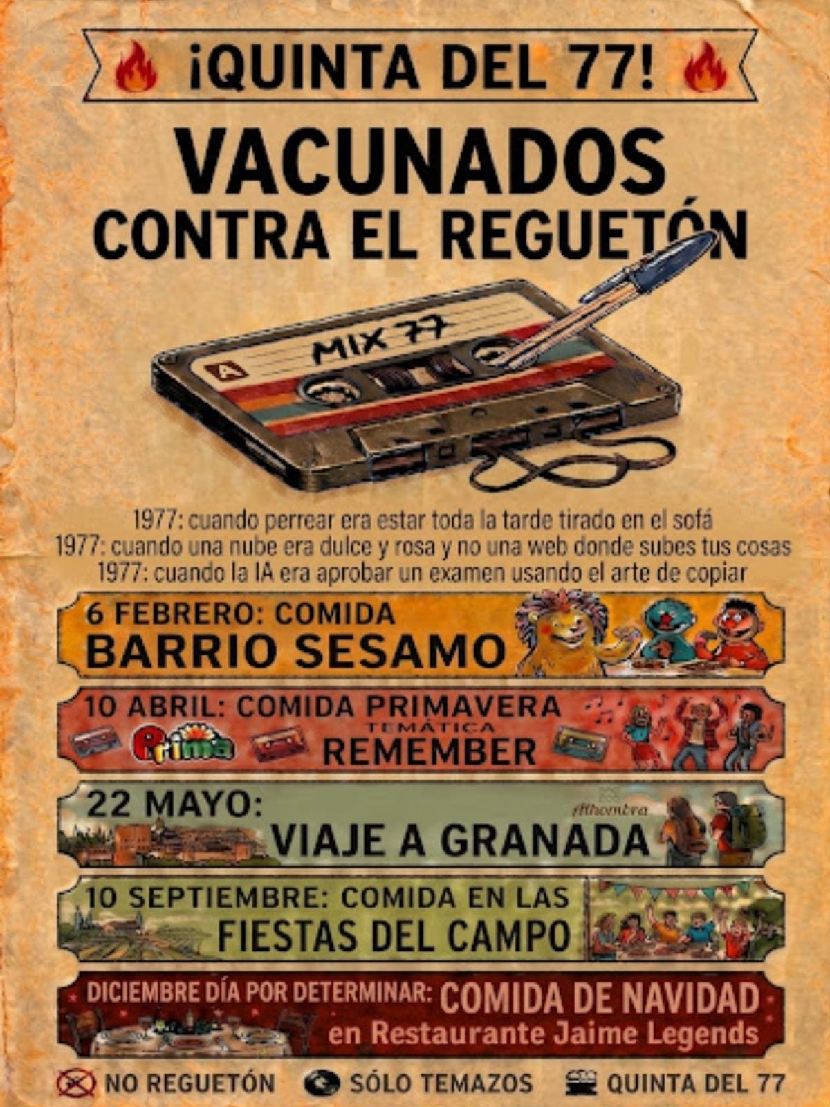 ¡Atención, Quinta del 77 de Guardamar! Se acerca el medio siglo y hay que celebrarlo