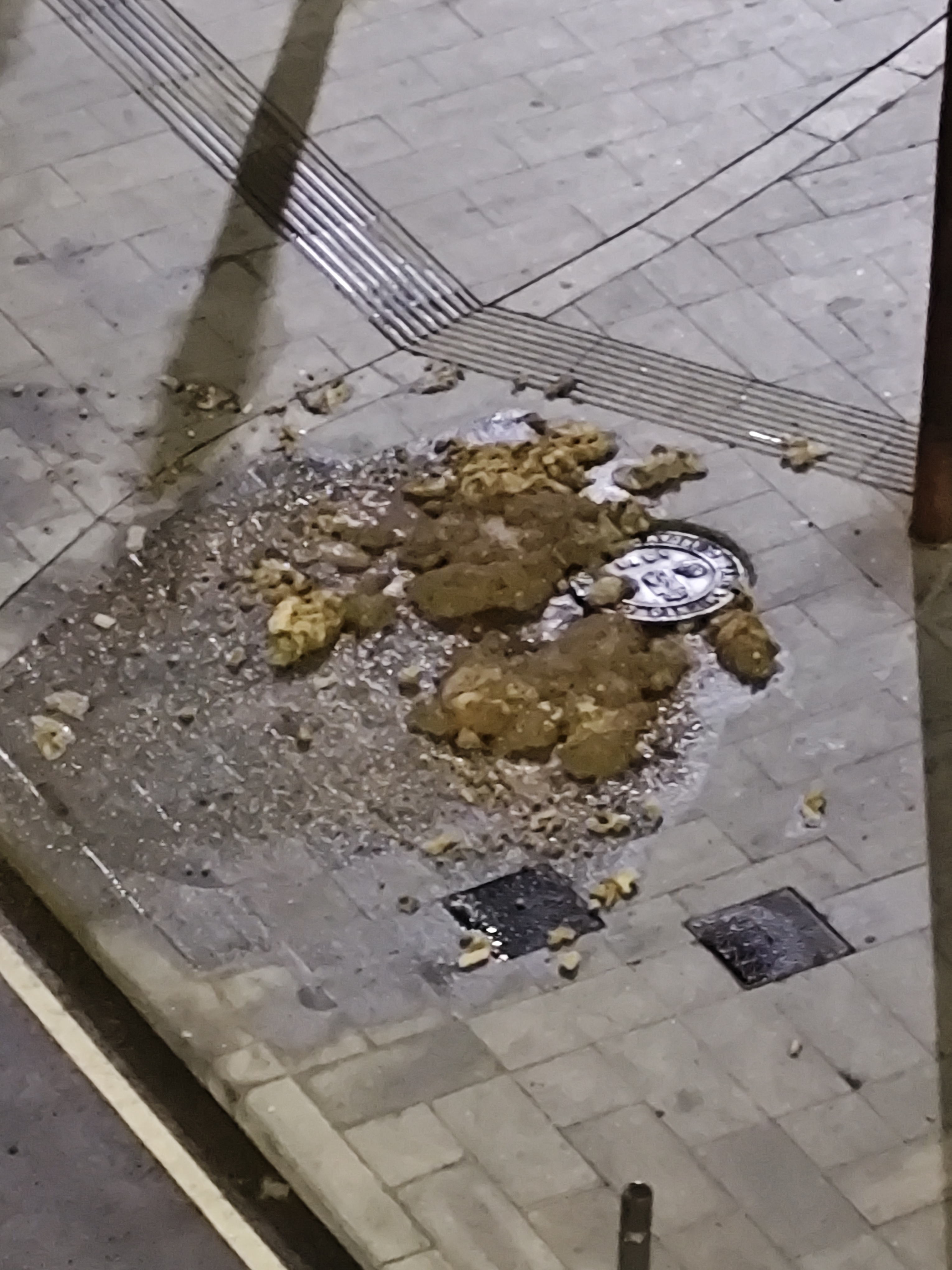 Las lluvias de esta noche colapsan el alcantarillado de la Plaza de los Pescadores y dejan la Avenida del País Valenciano anegada de aguas residuales (foto 2)