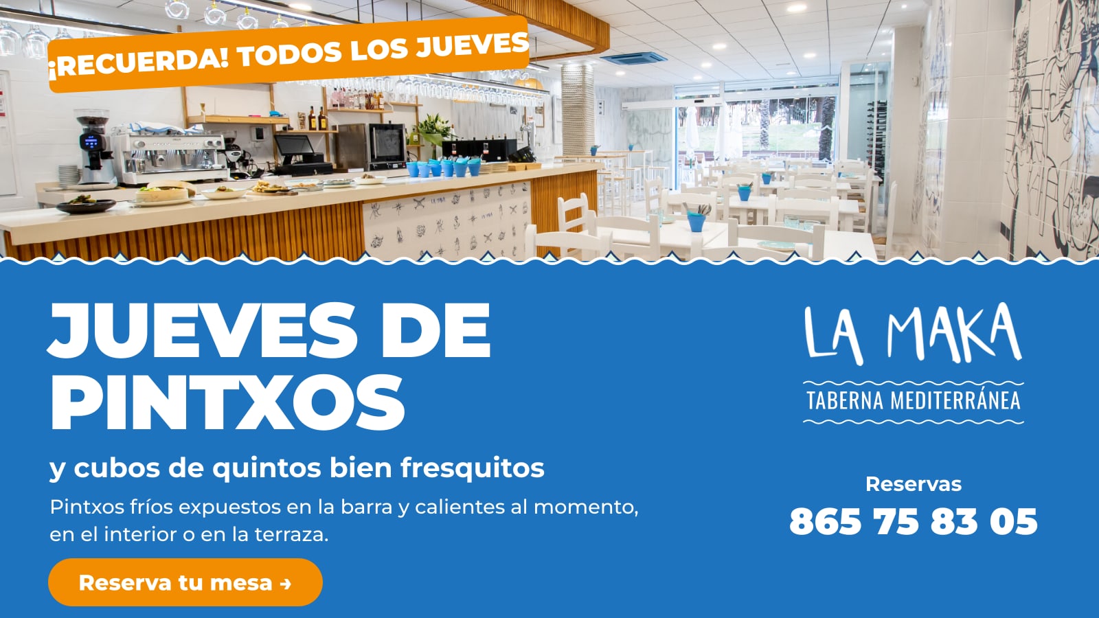 La Maka: La Maka: el sabor del mar en Guardamar, con cocina de autor y jueves de pintxos